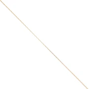 Cadena de malla veneciana de 0,8 mm - Chapada en oro de 3 micras x 20 cm
