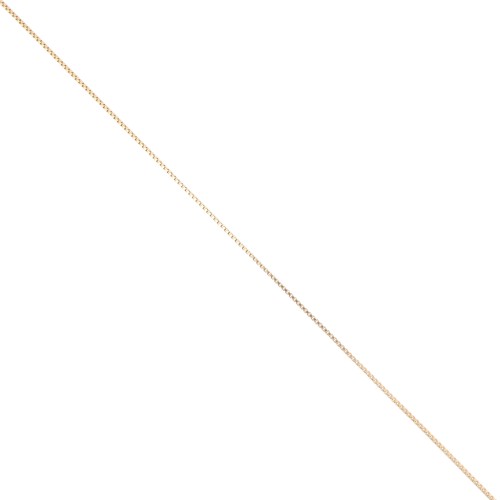 Cadena de malla veneciana de 0,8 mm - Chapada en oro de 3 micras x 20 cm