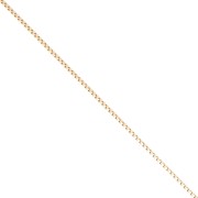 Cadena de malla veneciana de 0,8 mm - Chapada en oro de 3 micras x 20 cm