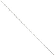 Cadena de malla decorativa de 2,1 mm - Plata 925 x 50 cm
