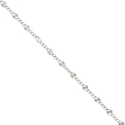 Cadena de malla decorativa de 2,1 mm - Plata 925 x 50 cm