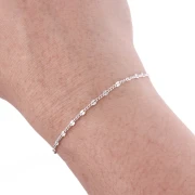 Cadena de malla decorativa de 2,1 mm - Plata 925 x 50 cm