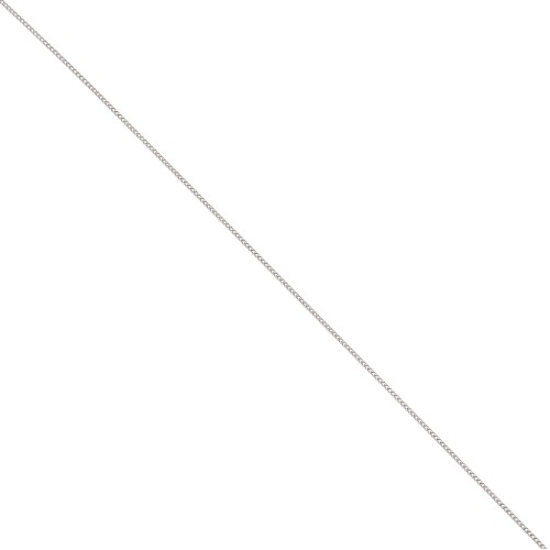 Cadena de eslabones tipo «gourmette» limada de 1 mm - Plata 925 x 50 cm