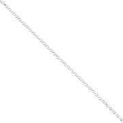 Cadena de malla Jaseron limada de 1,35 mm - Plata 925 x 50 cm