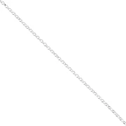 Cadena de malla Jaseron limada de 1,35 mm - Plata 925 x 50 cm