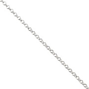 Cadena de malla Jaseron limada de 1,7 mm - Plata 925 x 50 cm