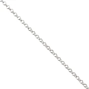 Cadena de malla Jaseron limada de 1,7 mm - Plata 925 x 50 cm