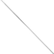 Cadena de malla veneciana espejada de 0,80 mm - Plata 925 x 50 cm