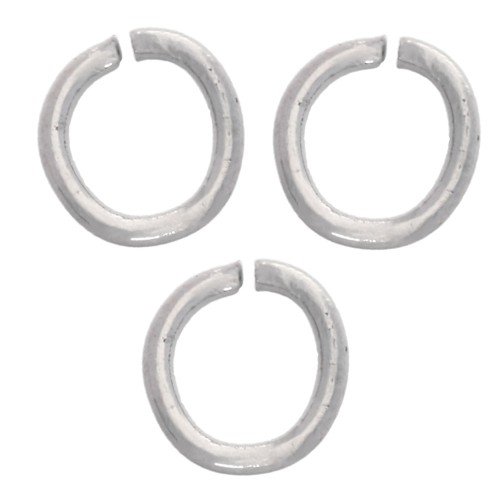 Anillas abiertas de 4 x 0,6 mm - Acero inoxidable 304L x 100