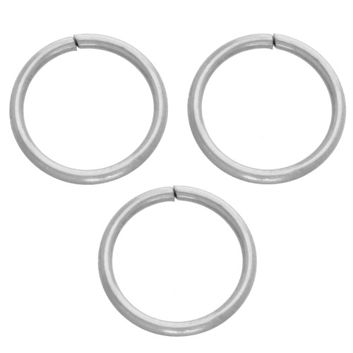 Anillas abiertas de 10 x 1 mm - Acero inoxidable 304L x 50