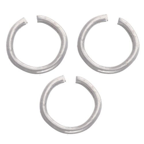 Anillas abiertas de 4 x 0,5 mm - Acero inoxidable 316L x 100