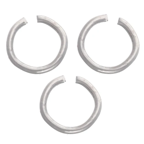 Anillas abiertas de 4 x 0,5 mm - Acero inoxidable 316L x100