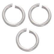 Anillas abiertas de 4 x 0,6 mm - Acero inoxidable 316L x 100
