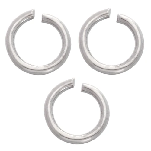 Anillas abiertas de 4 x 0,6 mm - Acero inoxidable 316L x100