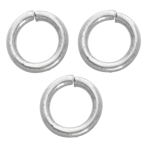 Anillas abiertas de 4 x 0,7 mm - Acero inoxidable 316L x 100