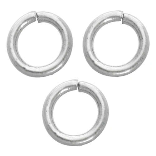 Anillas abiertas de 4 x 0,7 mm - Acero inoxidable 316L x100