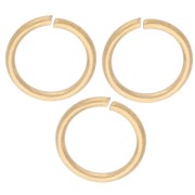 Anillas abiertas de 7 x 0,8 mm - Acero inoxidable 316L dorado x 100