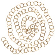 Anillas abiertas de 7 x 0,8 mm - Acero inoxidable 316L dorado x 100