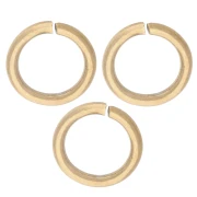 Anillas abiertas de 7 x 1 mm - Acero inoxidable 316L dorado x 100