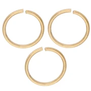 Anillas abiertas de 8 x 0,8 mm - Acero inoxidable 316L dorado x 100