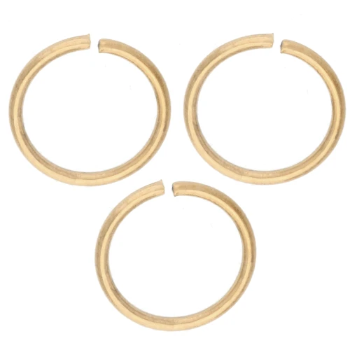 Anillas abiertas de 8 x 0,8 mm - Acero inoxidable 316L dorado x100