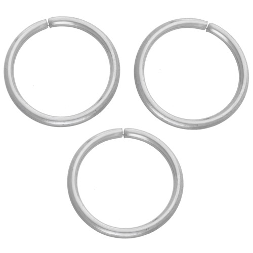 Anillas abiertas de 8 x 0,8 mm - Acero inoxidable 316L x 100