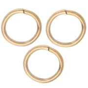 Anillas abiertas de 8 x 1 mm - Acero inoxidable 316L dorado x 100