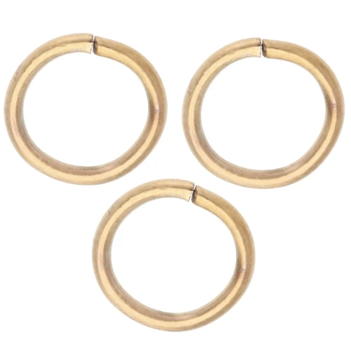 Anillas abiertas de 8 x 1 mm - Acero inoxidable 316L dorado x 100