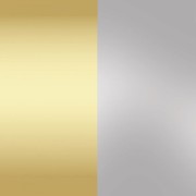 Lote de 3 láminas de metal gofrado 20x20 cm - Artemio - Oro pálido - Plateado
