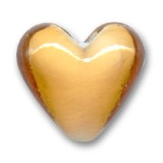 Corazones interior blanco 18 mm Topaz x4