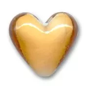 Corazones interior blanco 18 mm Topaz x4