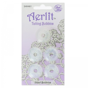 Surtido de 5 Aerlit Tatting Bobbins Pearl