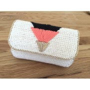 Patrón de Plástico Canvas a bordar pour bolsa y bolsito 33.5x35.5cm n°7