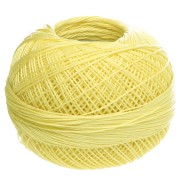 Lemon - Hilo de algodón Lizbeth, grosor 20 - Light Lemon n.º 614, 192 m Hilo de algodón Lizbeth, grosor 20 - Light Lemon n.º 614, 192 m