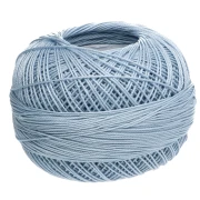 Hilo de algodón Lizbeth, grosor 20 - Azul denim claro n.º 650, 192 m