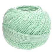 Hilo de algodón Lizbeth, grosor 20 - Mint Light n.º 689, 192 m