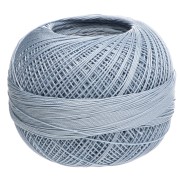 Hilo de algodón Lizbeth, grosor 40 - Light Denim Blue n.º 650, 274 m