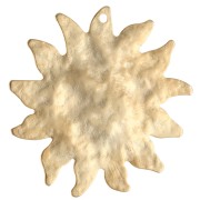 Colgante sol martillado 31 mm - Dorado en oro fino satinado x1|raw }}