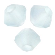 Cuentas «toupie» de Preciosa - Cuenta redonda de 3 mm - Plata aguamarina AB mate x30