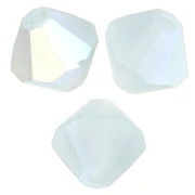 Cuentas «toupie» de Preciosa - Cuenta redonda de 4 mm - Plata aguamarina AB mate x30