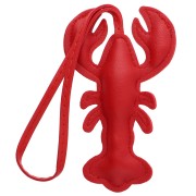 Colgante langosta 10,5x6 cm para bolso bisutería - PU - Rojo x1