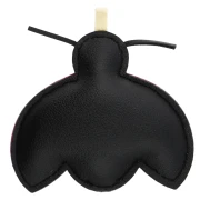 Colgante mariquita 6,5x7,5 cm para bolso bisutería - PU - Rojo - Negro x1