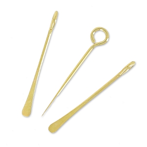Colgantes Paddle Pin 20 mm dorado x10