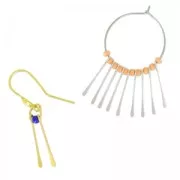 Colgantes Paddle Pin 20 mm dorado x10