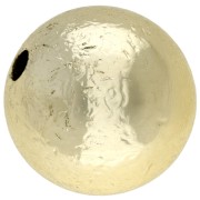 20 mm perla redonda efecto arrugado en acrílico metalizado CCB - Dorado x1