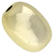 22x16 mm Cuenta con forma de oliva en acrílico metalizado CCB - Dorado x1