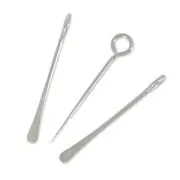 Colgantes Paddle Pin 20 mm rodiado x10