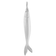 Colgante pez 40x6,5 mm - Plata de ley envejecida x1