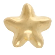 Empujador de estrella de mar de 6 mm para encaje de 3 mm - Dorado x1