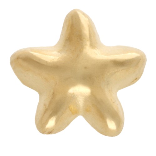 Empujador de estrella de mar de 6 mm para encaje de 3 mm - Dorado x1
